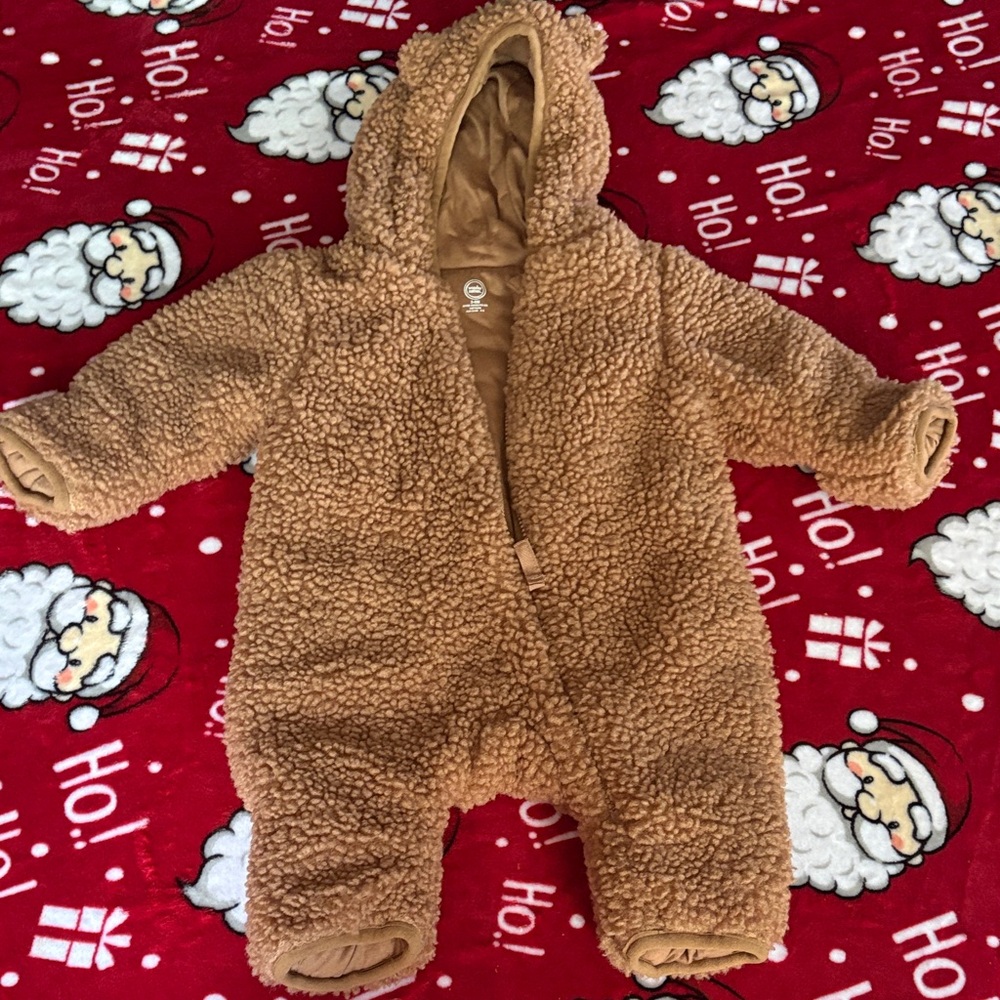 Wonder Nation Brown Sherpa Kids Footie